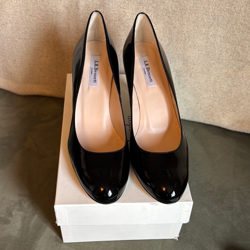LK Bennett Black Patent Leather Pumps